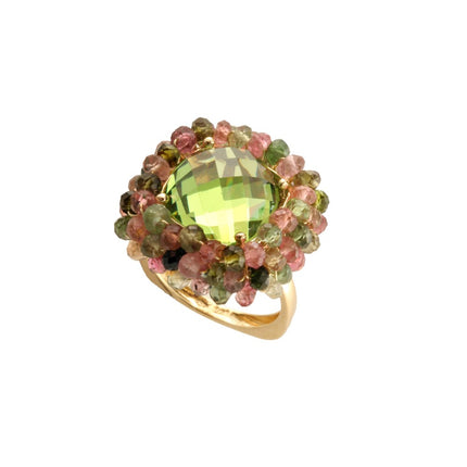 RING  GOLD 750 & SEMIPRECIOUS STONES - 34110
