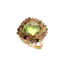 RING  GOLD 750 & SEMIPRECIOUS STONES