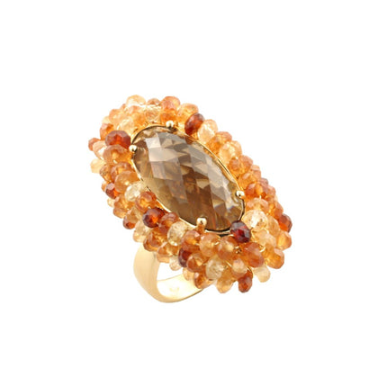 RING  GOLD 750 & SEMIPRECIOUS STONES - 34113