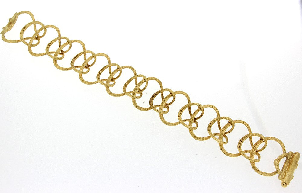 BRACELET YELLOW GOLD Κ18 NO STONES