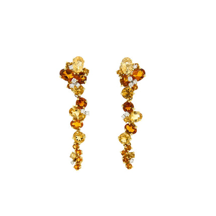 EARRINGS  GOLD 750 & PRECIOUS STONES - 34235
