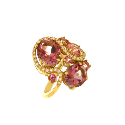 RING  GOLD 750 & PRECIOUS STONES - 34343