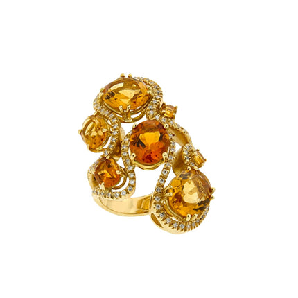 RING  GOLD 750 & PRECIOUS STONES - 34346
