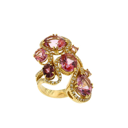 RING  GOLD 750 & PRECIOUS STONES - 34348