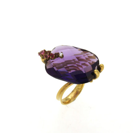 RING  GOLD 750 & PRECIOUS STONES