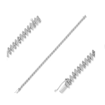 BRACELET WHITE GOLD 750 & PRECIOUS STONES - 34990