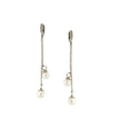 EARRINGS WHITE GOLD 750 & PEARLS - 35801 - Availability: Immediately
