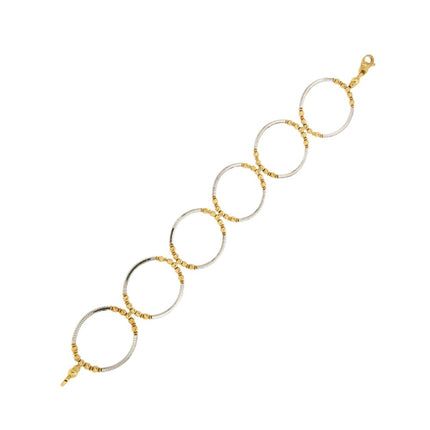 BRACELET YELLOW & WHITE GOLD 750   - 359