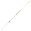 BRACELET YELLOW GOLD Κ14 ΜΕ SEMIPRECIOUS STONES - 36371
