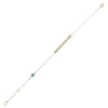 BRACELET YELLOW GOLD Κ14 ΜΕ SEMIPRECIOUS STONES - 36371
