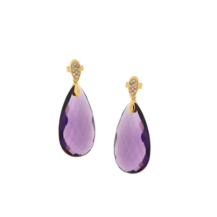EARRINGS  GOLD 750 & SEMIPRECIOUS STONES - 38346