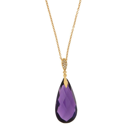 NECKLACE PINK GOLD 750 & SEMIPRECIOUS STONES - 38355