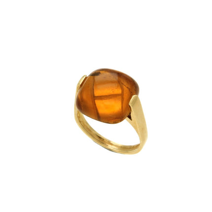 RING YELLOW GOLD Κ18 ΜΕ SEMIPRECIOUS STONES