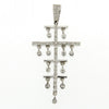 CROSS WHITE GOLD 750 & PRECIOUS STONES  - 40849