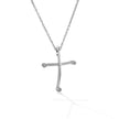 CROSS WHITE GOLD 750 & PRECIOUS STONES - 41055