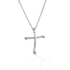 CROSS WHITE GOLD 750 & PRECIOUS STONES - 41055