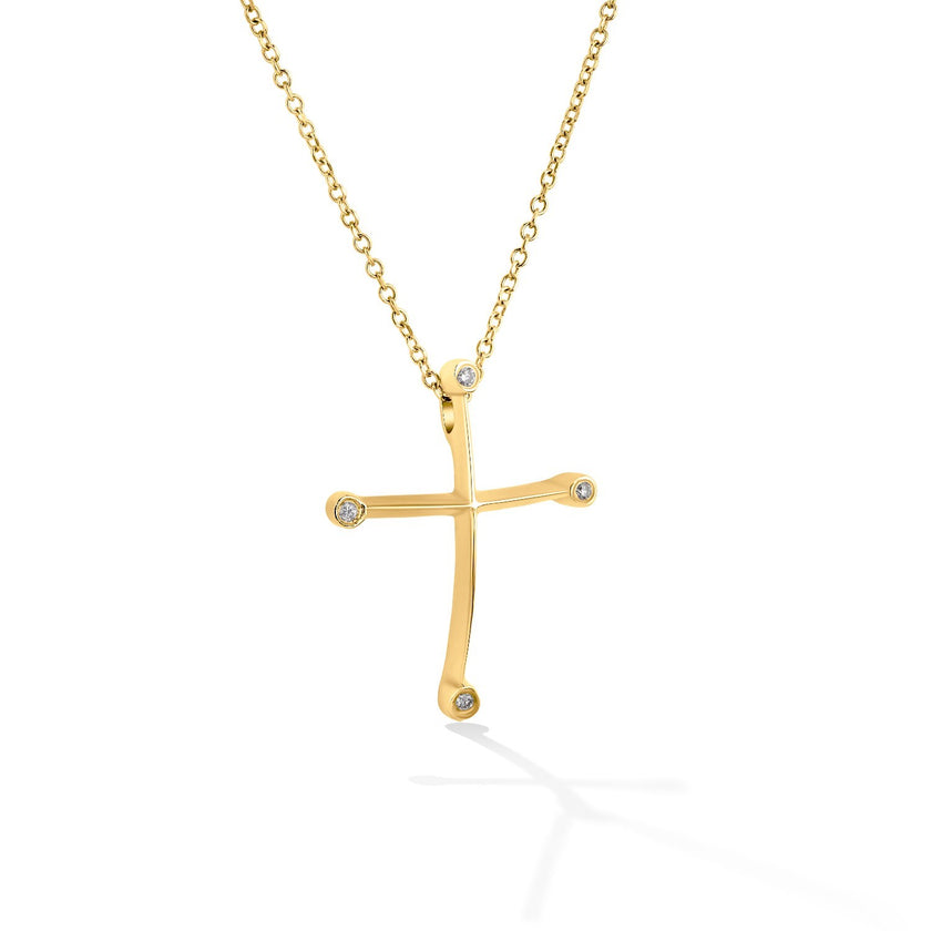 CROSS  GOLD 750 & PRECIOUS STONES - 41056