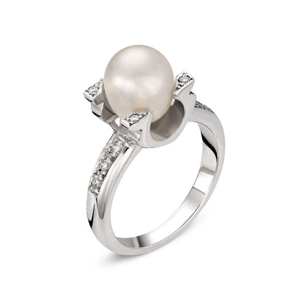 RING WHITE GOLD 750 & PEARL - 42808
