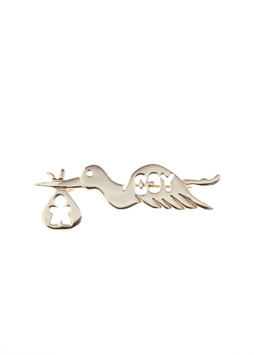 BROOCH  GOLD 585 - 43259 - Availability: Up to 1 month