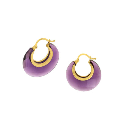 EARRINGS  GOLD 750 & SEMIPRECIOUS STONES - 43369