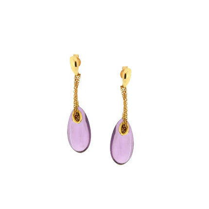EARRINGS ROSE GOLD 750 & SEMIPRECIOUS STONES - 44457