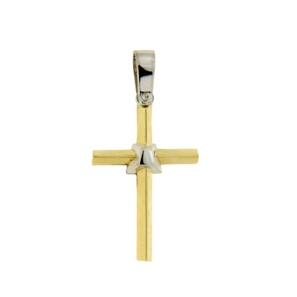 CROSS YELLOW & WHITE GOLD 585 - 44875