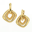 EARRINGS YELLOW GOLD Κ18 NO STONES - 45047