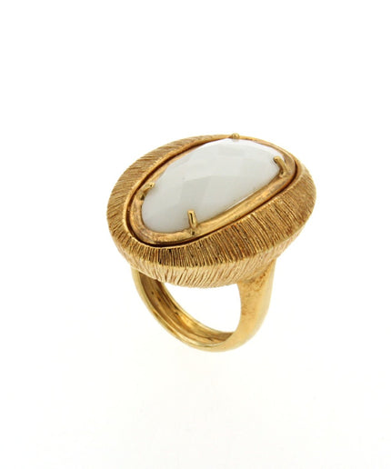 RING YELLOW GOLD Κ18 ΜΕ SEMIPRECIOUS STONES