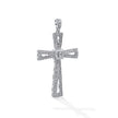 CROSS WHITE GOLD 750 & PRECIOUS STONES