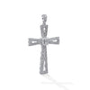 CROSS WHITE GOLD 750 & PRECIOUS STONES