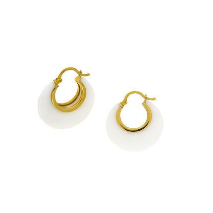 EARRINGS  GOLD 750 & SEMIPRECIOUS STONES - 46038