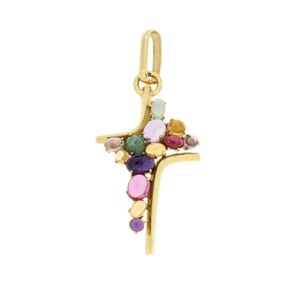PENDANT  GOLD 750 & SEMIPRECIOUS STONES - 46387