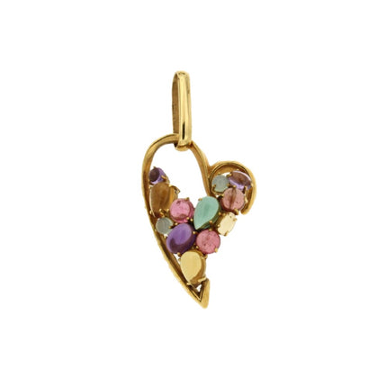 PENDANT  GOLD 750 & SEMIPRECIOUS STONES  - 46388