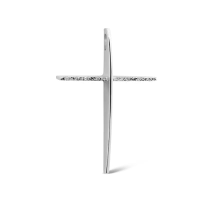 CROSS WHITE GOLD 750 & PRECIOUS STONES - 46699