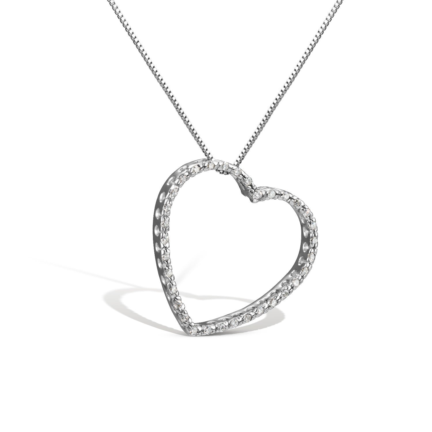 PENDANT WHITE GOLD 750 & PRECIOUS STONES ( WITHOUT CHAIN) - 46732 - Availability: Immediately