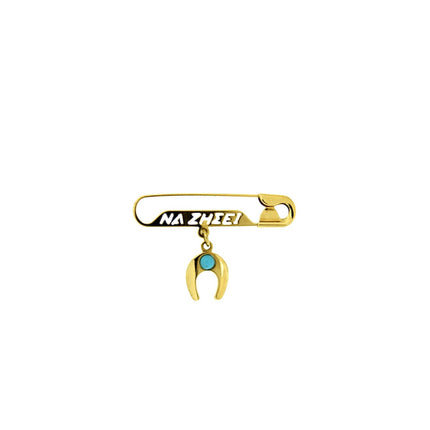 BROOCH  GOLD 750 & SEMIPRECIOUS STONES - 4682