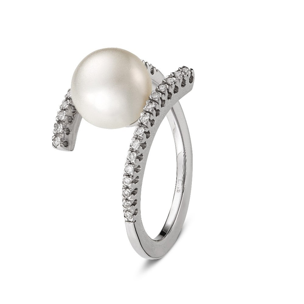 RING WHITE GOLD 750 & PEARL