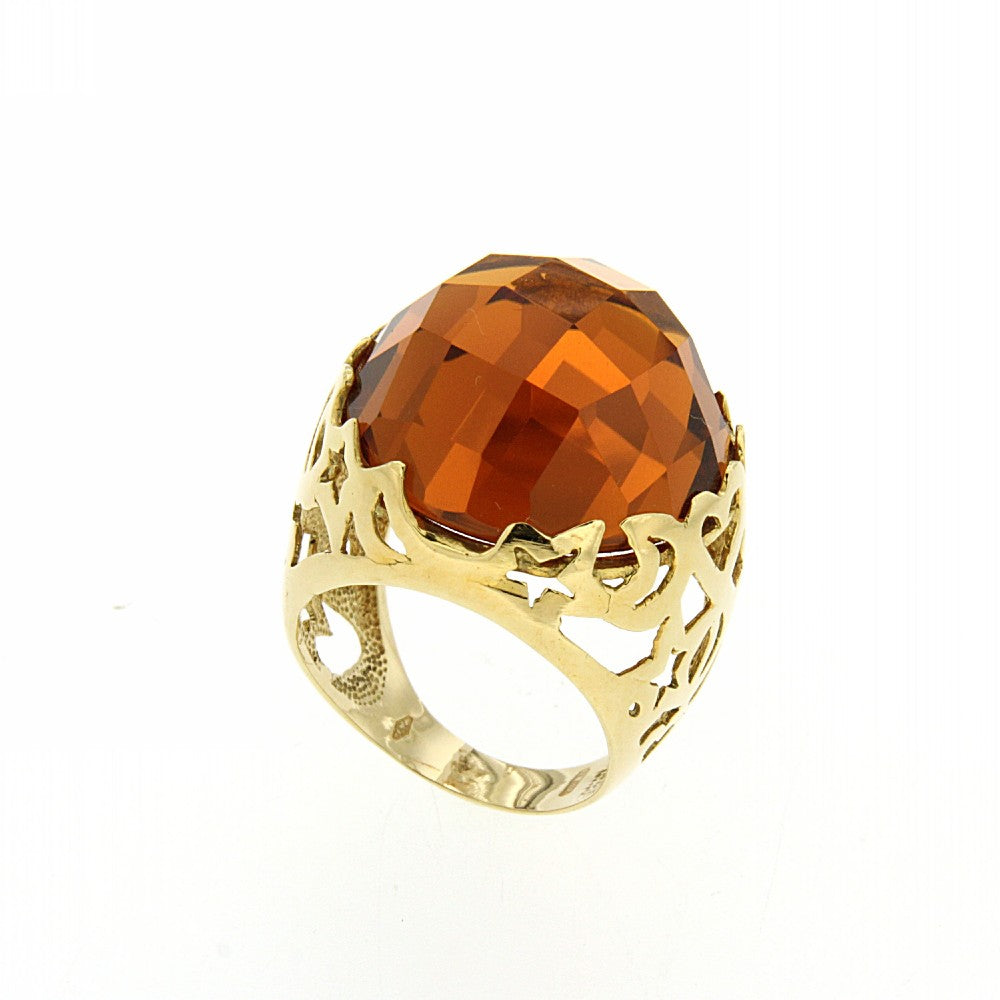 RING  GOLD 750 & SEMIPRECIOUS STONES