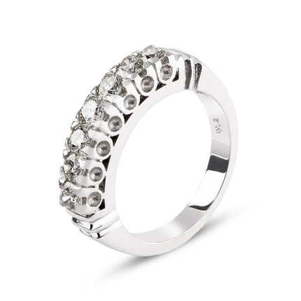 RING WHITE GOLD 750 & PRECIOUS STONES - 4712