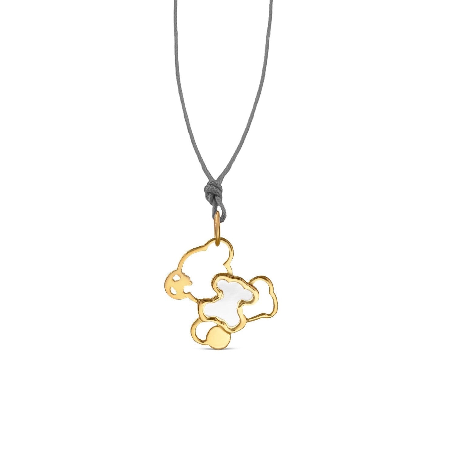 PENDANT PINK GOLD 585 & SEMIPRECIOUS STONES - 47596 - Availability: Up to 1 month