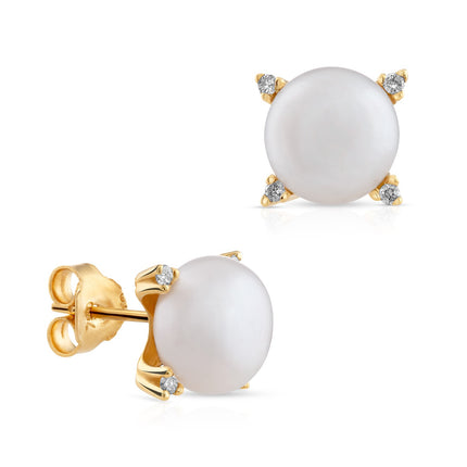 EARRINGS  GOLD 750 & PEARLS - 48179