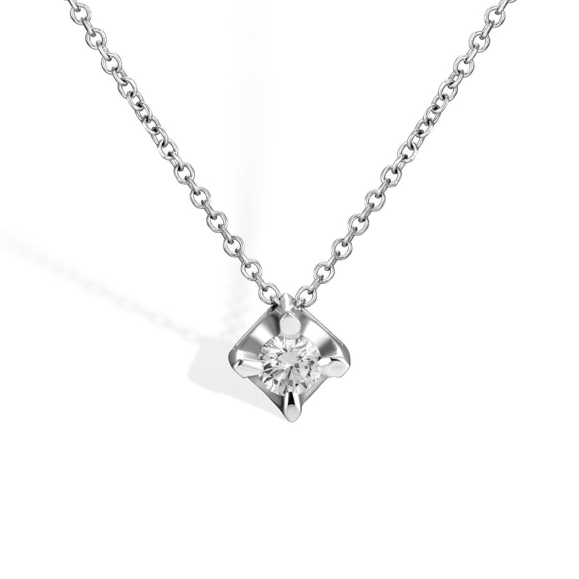 NECKLACE WHITE GOLD 750 & PRECIOUS STONES - 48352 - Availability: Up to 1 month