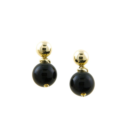 EARRINGS  GOLD K18 & SEMIPRECIOUS STONES - 48561