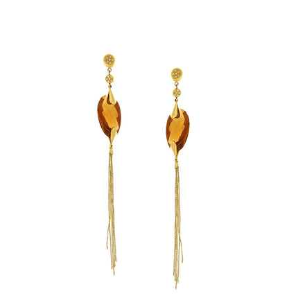 EARRINGS  GOLD 750 & PRECIOUS STONES - 48656