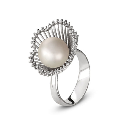 RING WHITE GOLD 750 & PEARL