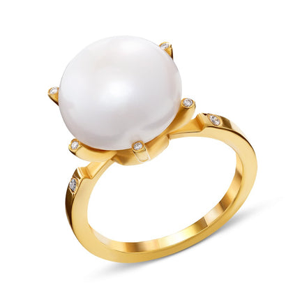 RING  GOLD 750 & PEARL