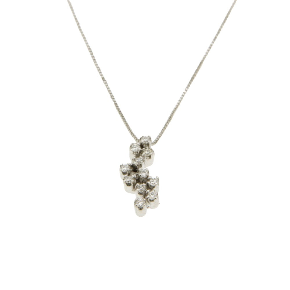 NECKLACE WHITE GOLD 750 & PRECIOUS STONES - 51017