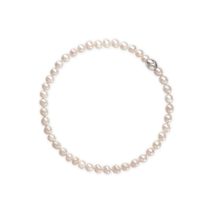NECKLACE WHITE GOLD 750 & PEARLS - 51791