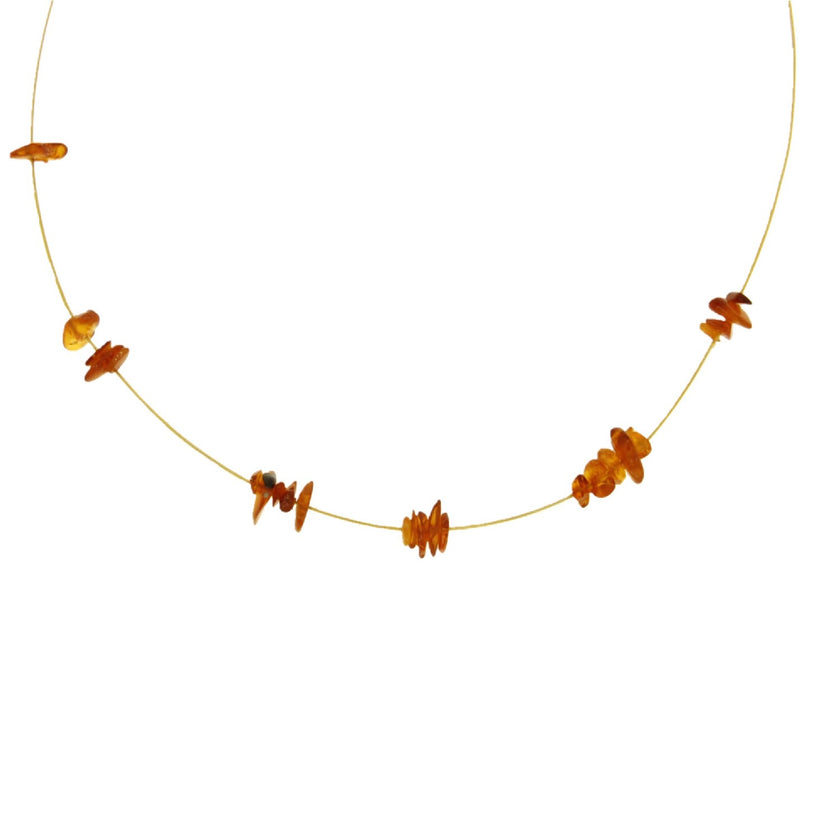 NECKLACE  GOLD 585 & SEMIPRECIOUS STONES - 52490 - Availability: Immediately
