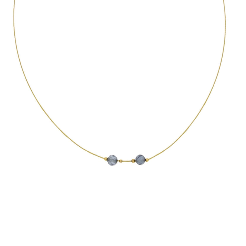NECKLACE  GOLD 585 & SEMIPRECIOUS STONES - 52491 - Availability: Immediately